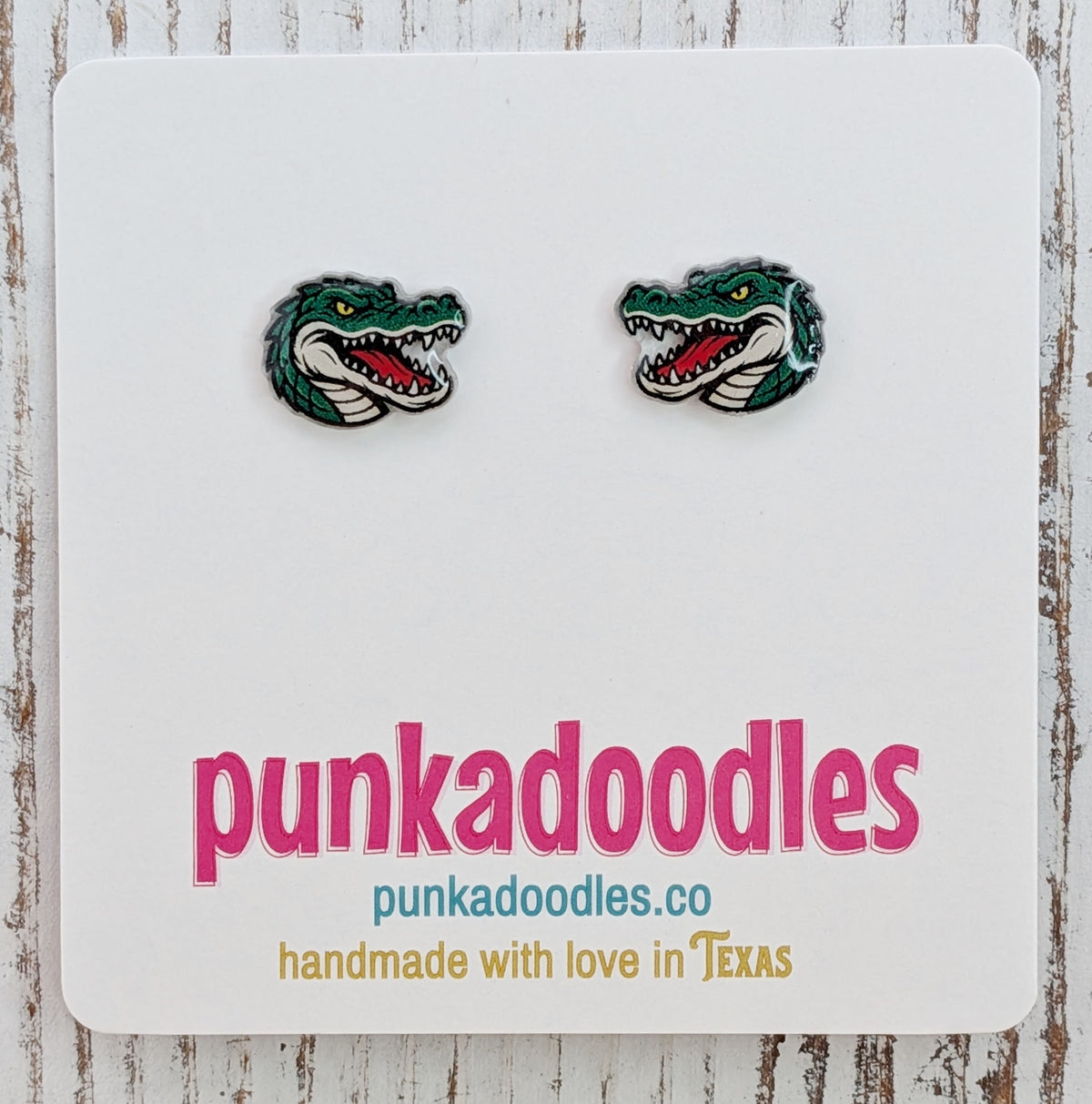 Gator Mascot Earrings