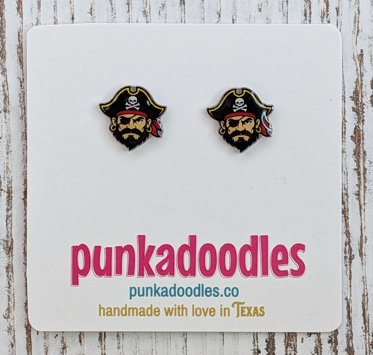 Pirate Mascot Earrings