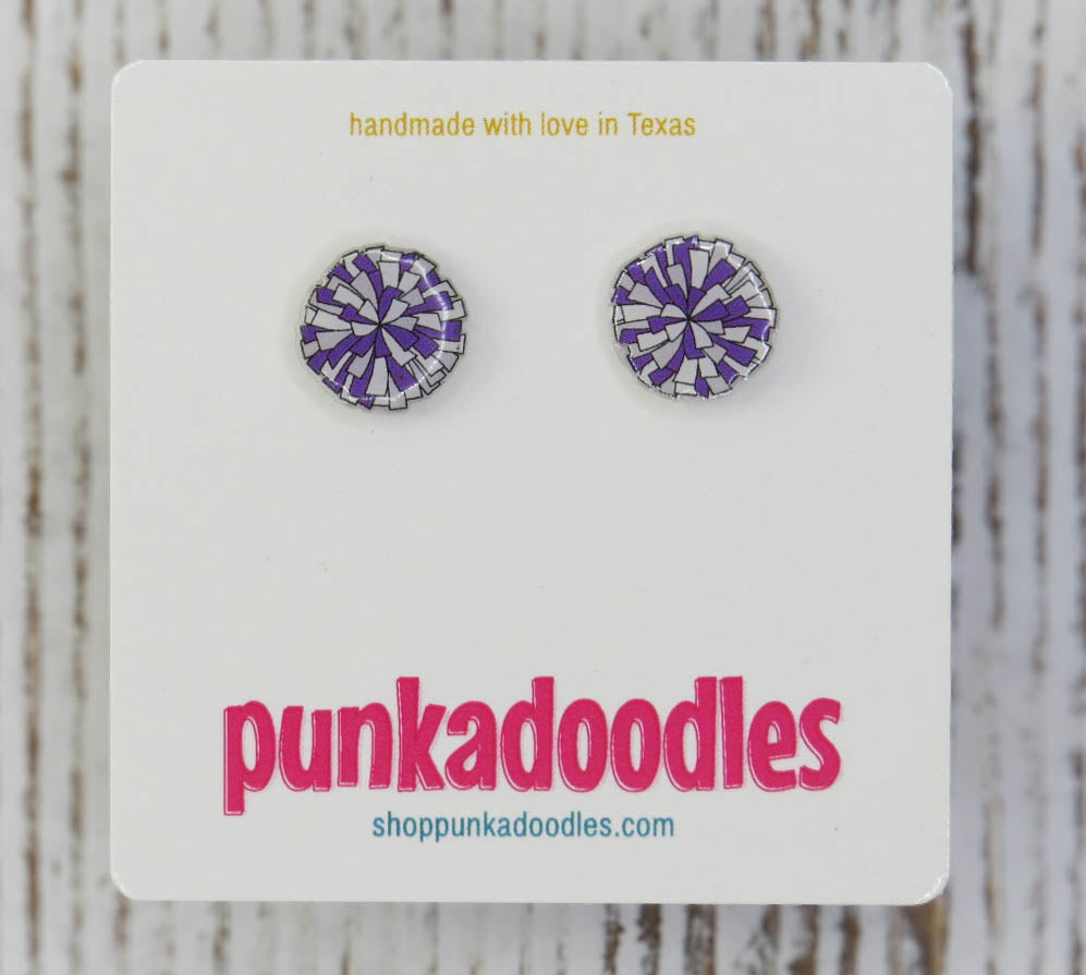 PomPom 3 Color Earrings - Customize Your Colors
