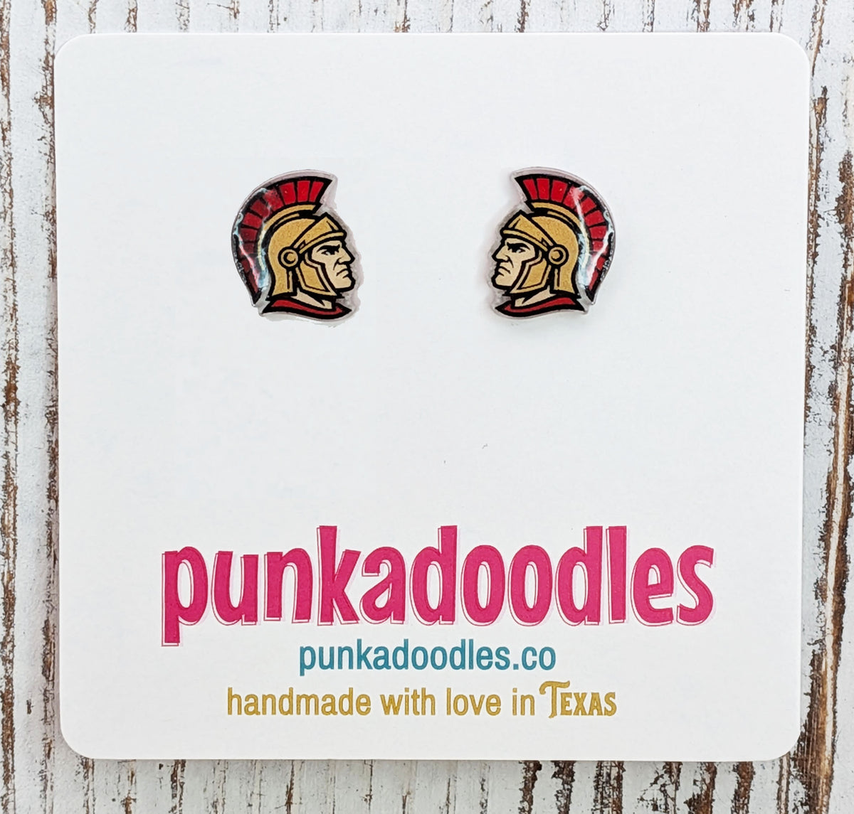 Gladiator Mascot Earrings