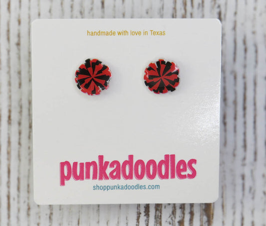 PomPom 2 Color Earrings - Customize Your Colors