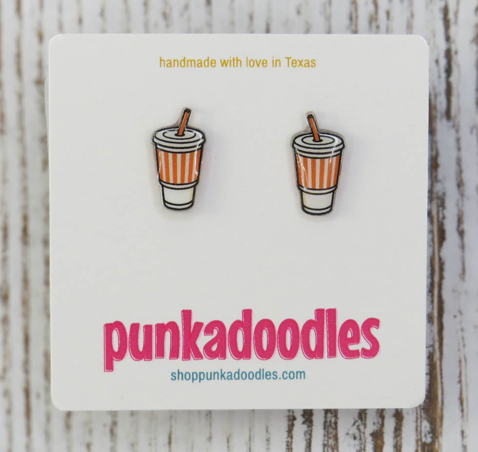Famous Fountain Drink Earrings