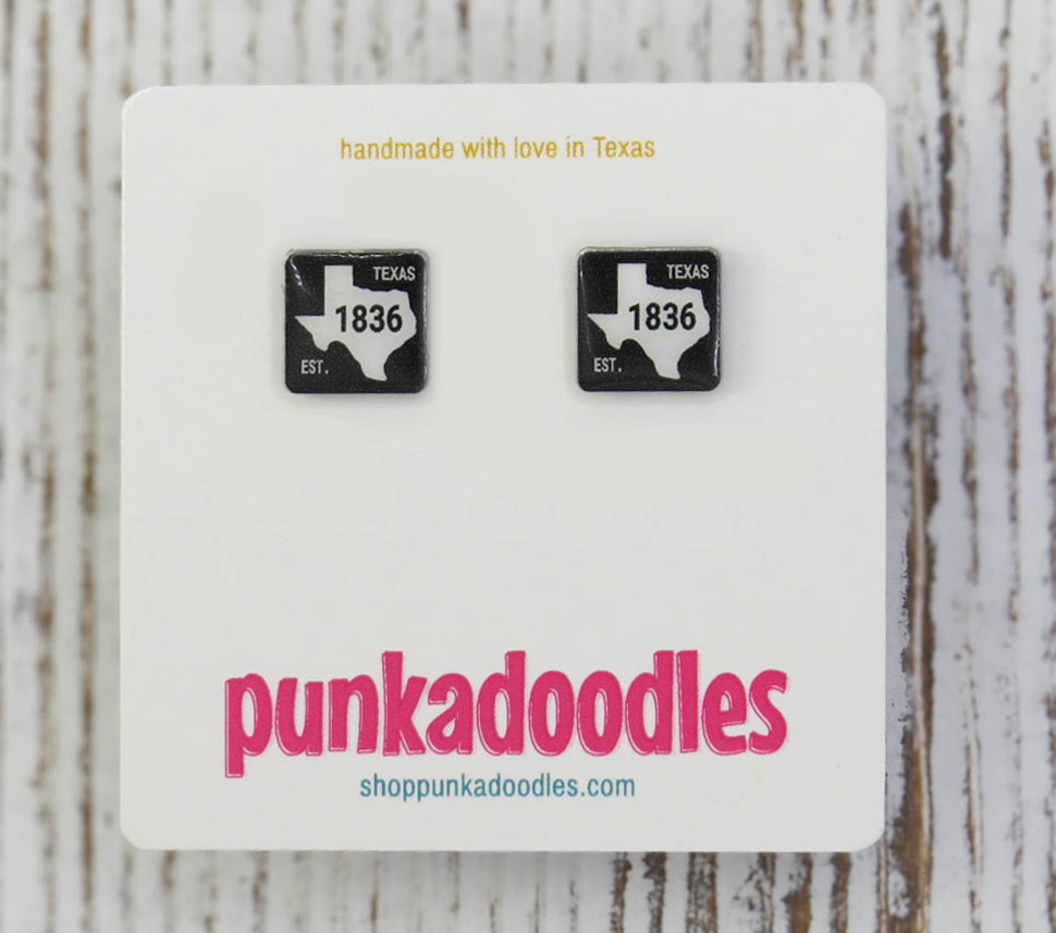 FM Road 1836 Sign Earrings