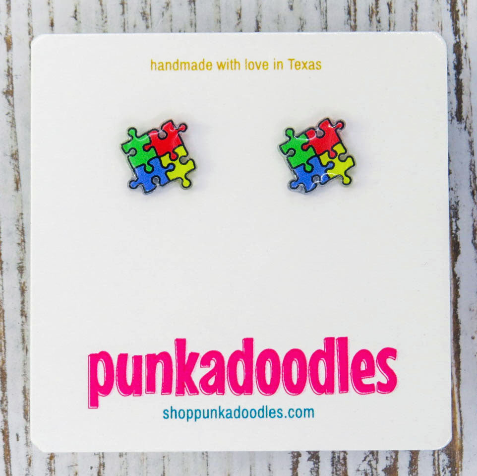 Autism Puzzle Earrings