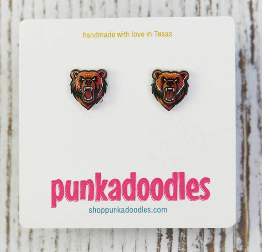 Bears Mascot Earrings
