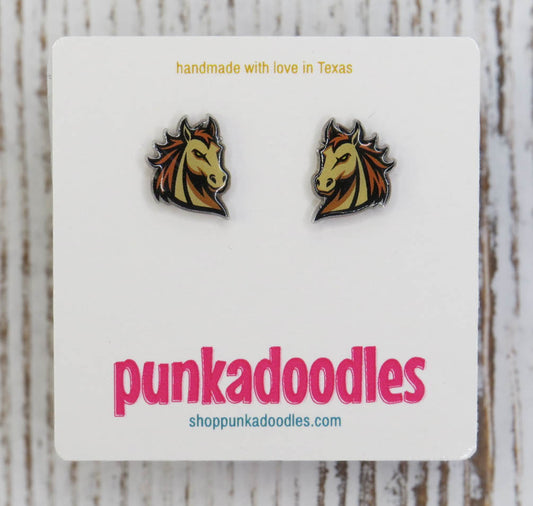 Broncos | Mustangs | Colts Mascot Earrings