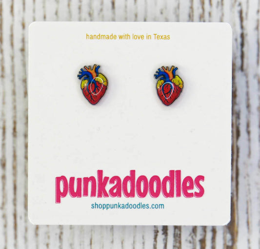 Anatomic Heart Earrings