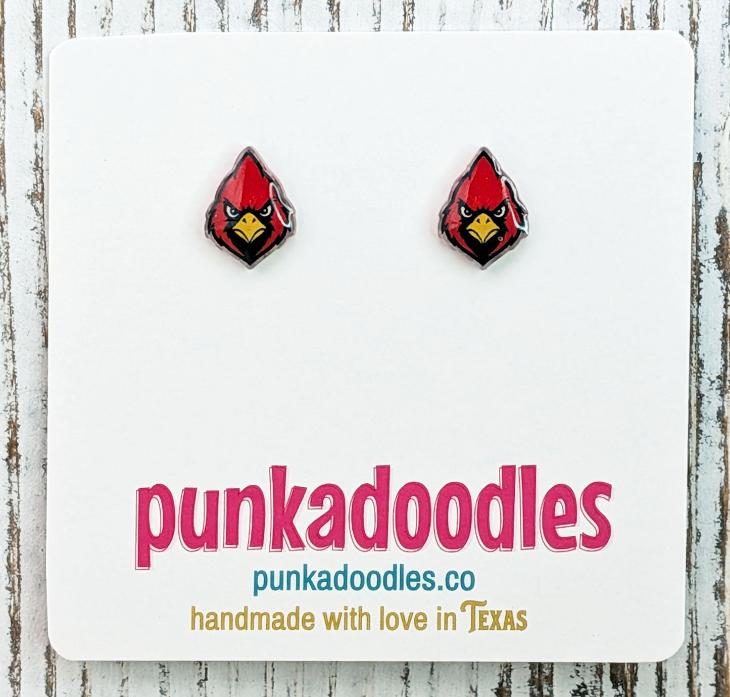 Cardinals Mascot Earrings