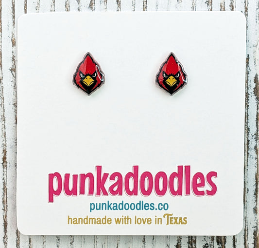 Cardinals Mascot Earrings