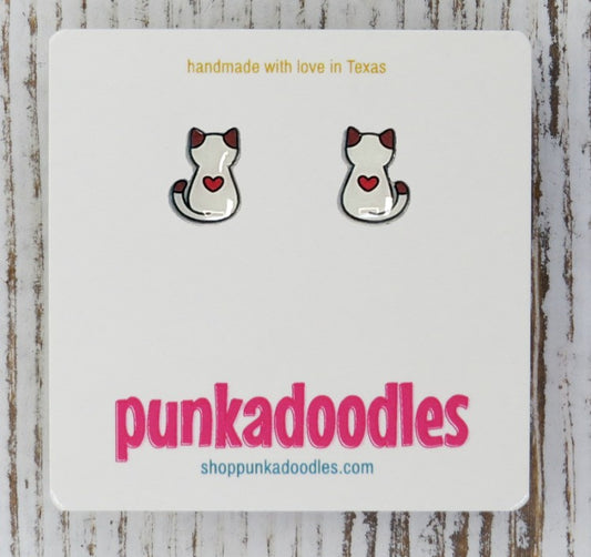 Sweetheart Kitty Earrings