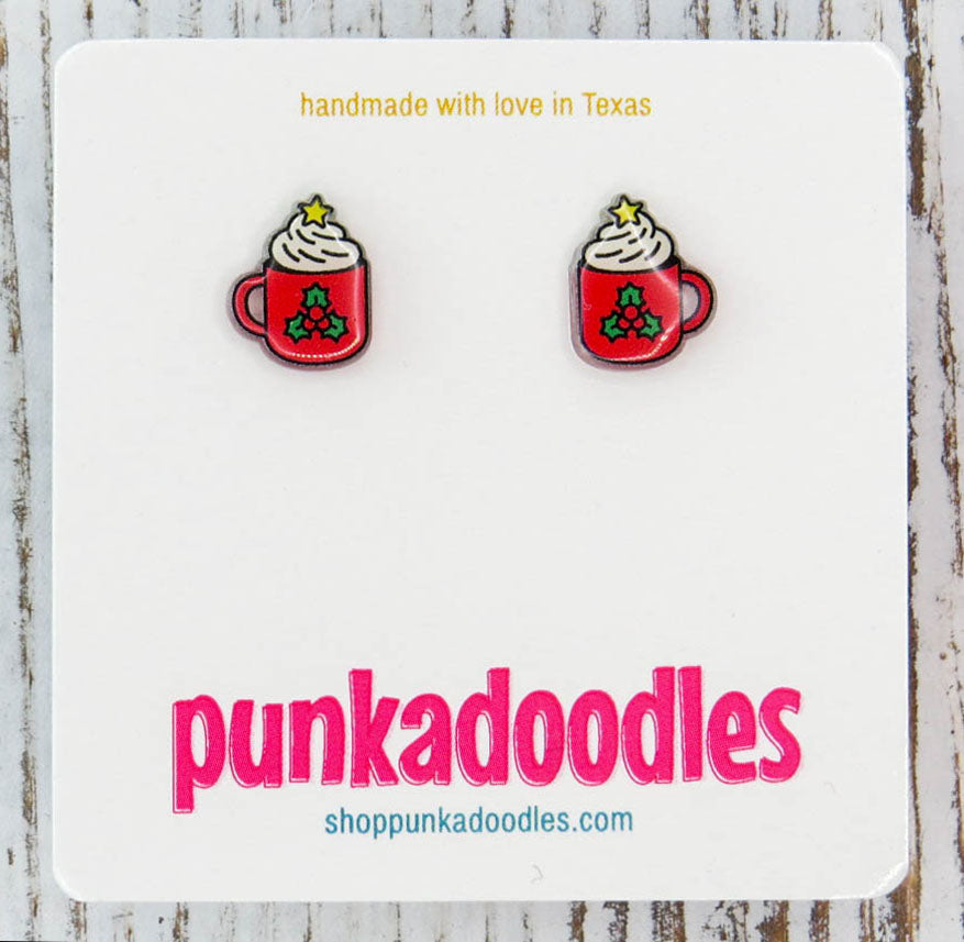 Christmas Mug Earrings