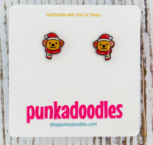 Christmas Pup Earrings
