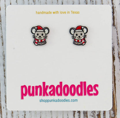 Christmas Mouse Earrings