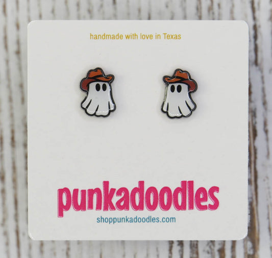 Cowboy Ghost Earrings