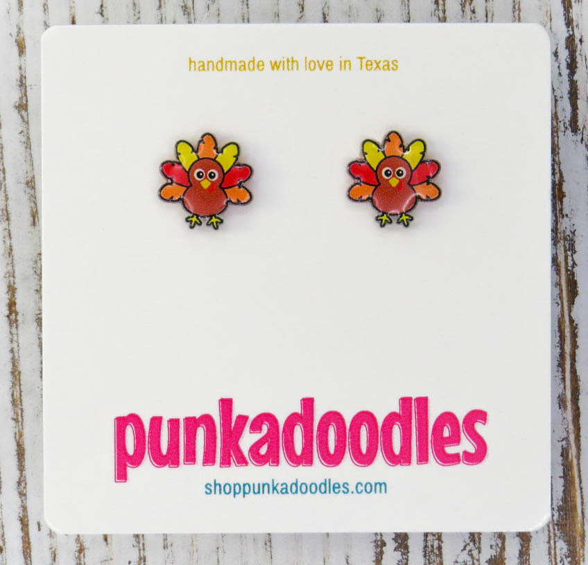 Cute Turkey Earrings