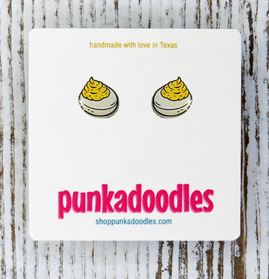 Deviled Egg Stud Earrings