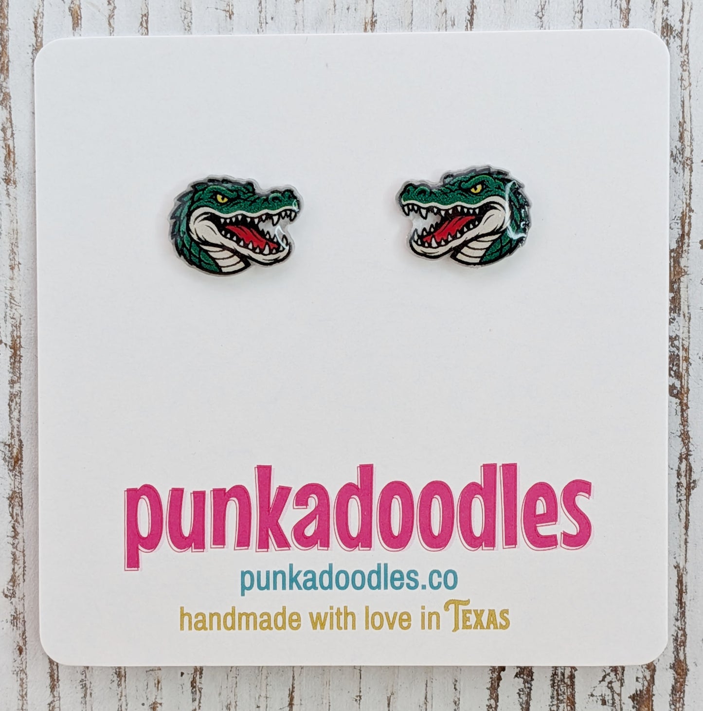 Gator Mascot Earrings