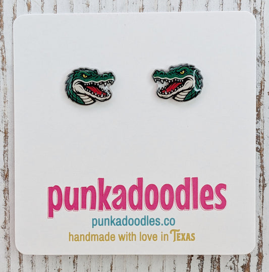 Gator Mascot Earrings