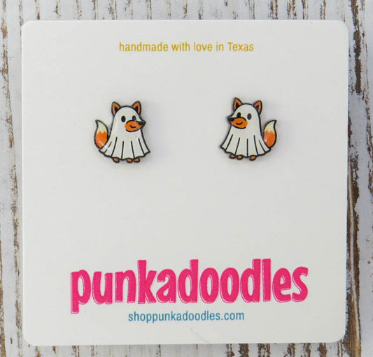 Ghost Fox Earrings