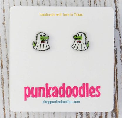 Ghost Gator Earrings