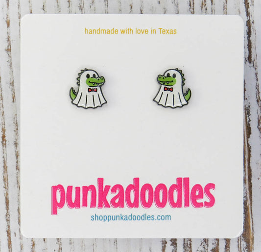 Ghost Gator Earrings
