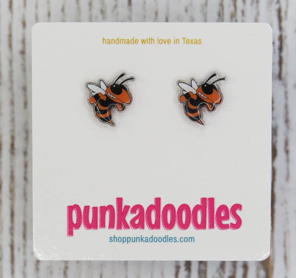 Hornets Mascot Earrings