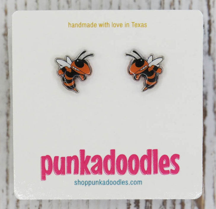 Hornets Mascot Earrings