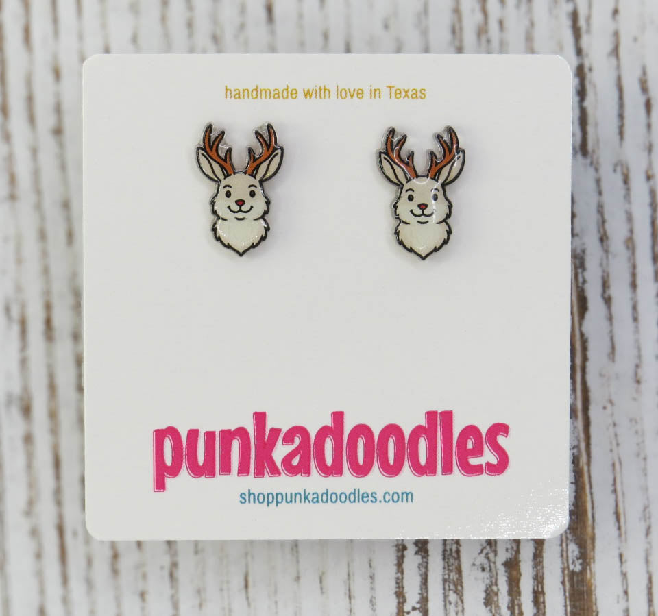 Jackalope Earrings