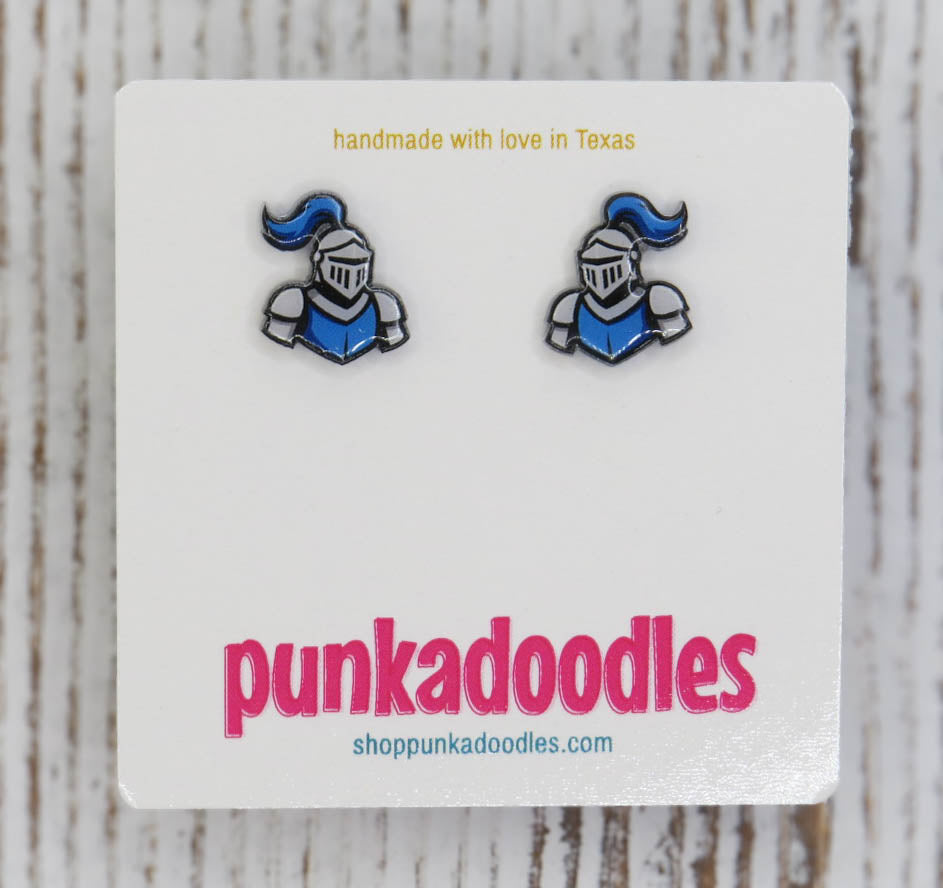 Knights | Cavaliers | Crusaders Mascot Earrings - 2 Styles