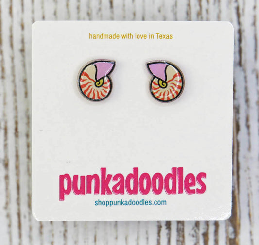 Nautilis Shell Earrings