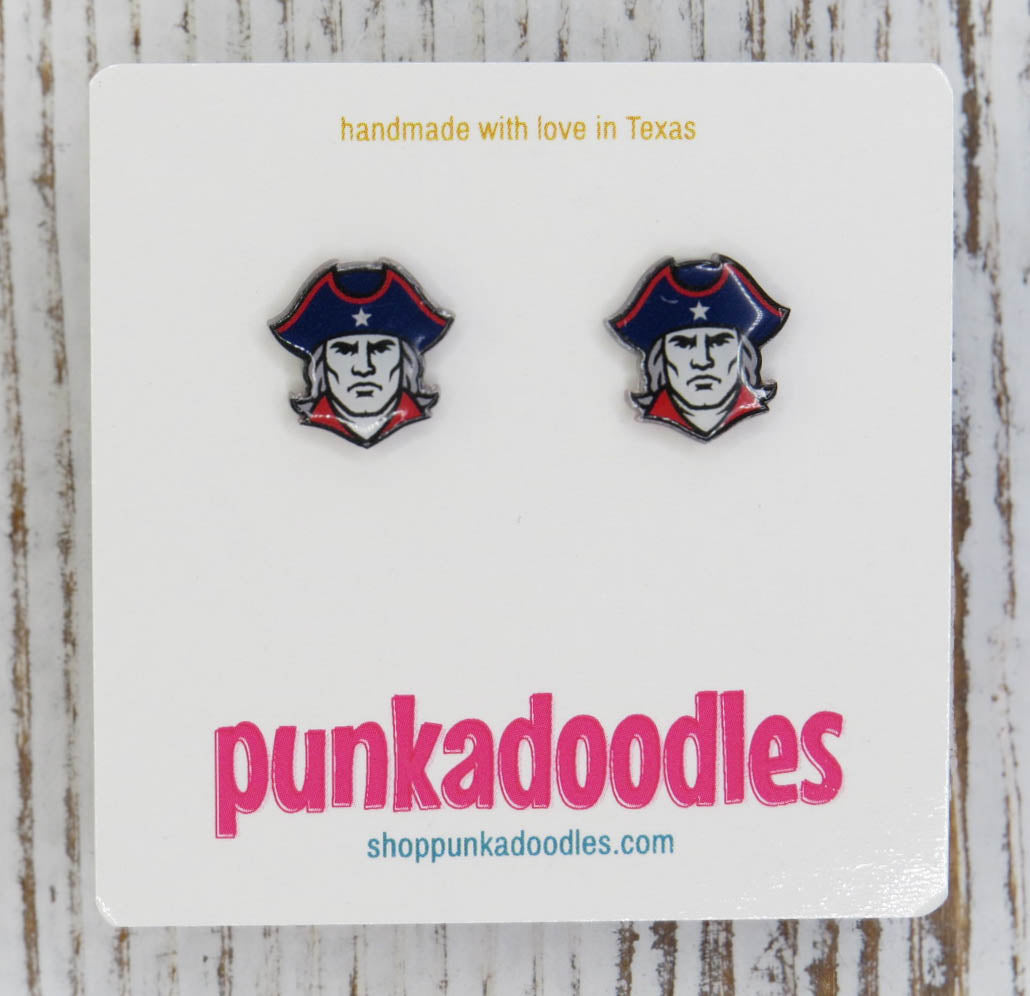 Patriots Mascot Earrings