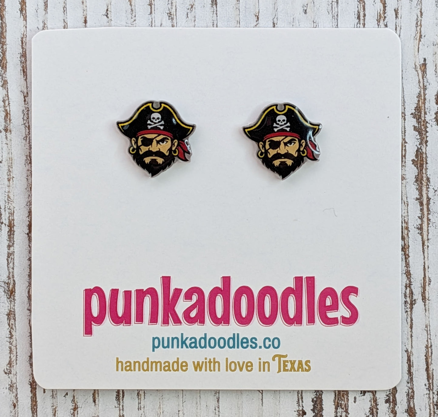 Pirate Mascot Earrings