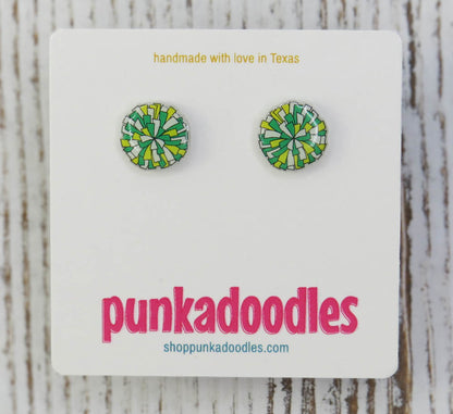 PomPom 3 Color Earrings - Customize Your Colors