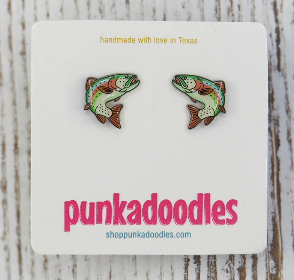 Rainbow Trout Earrings