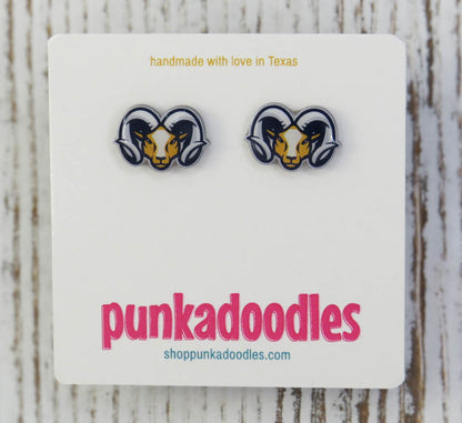 Rams Mascot Earrings