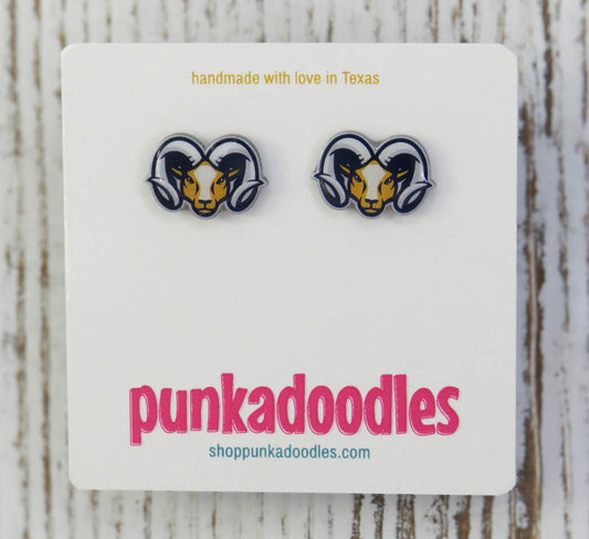 Rams Mascot Earrings