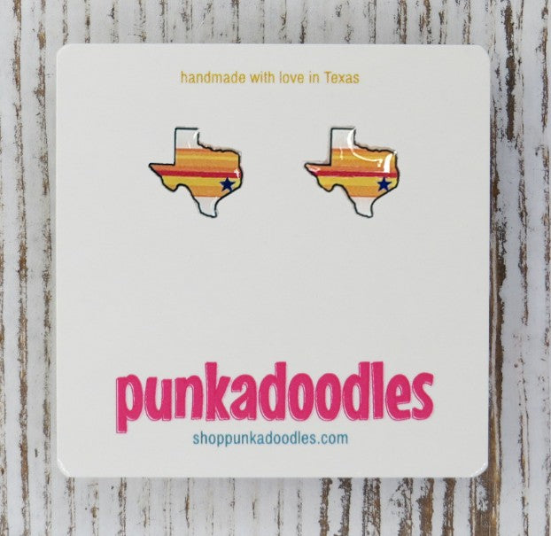 Texas H Town Earrings