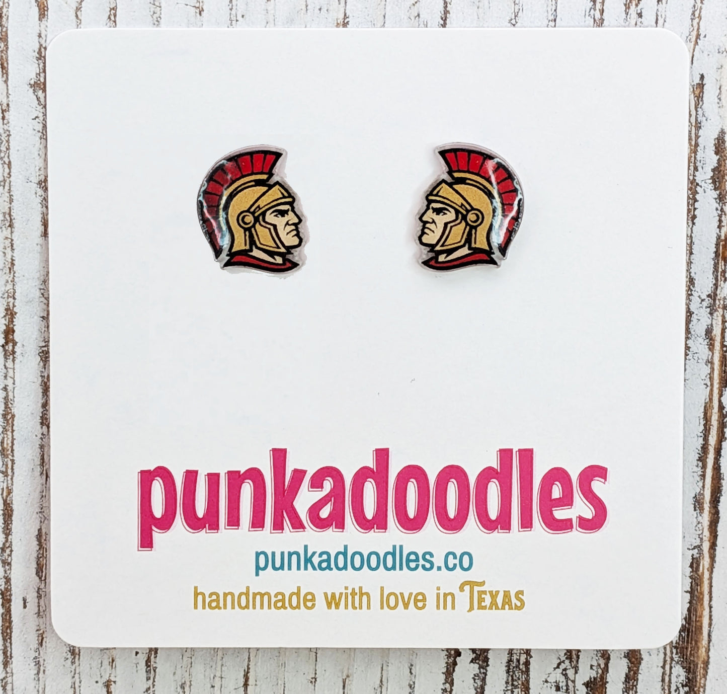 Gladiator Mascot Earrings