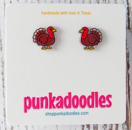 Holiday Turkey Earrings