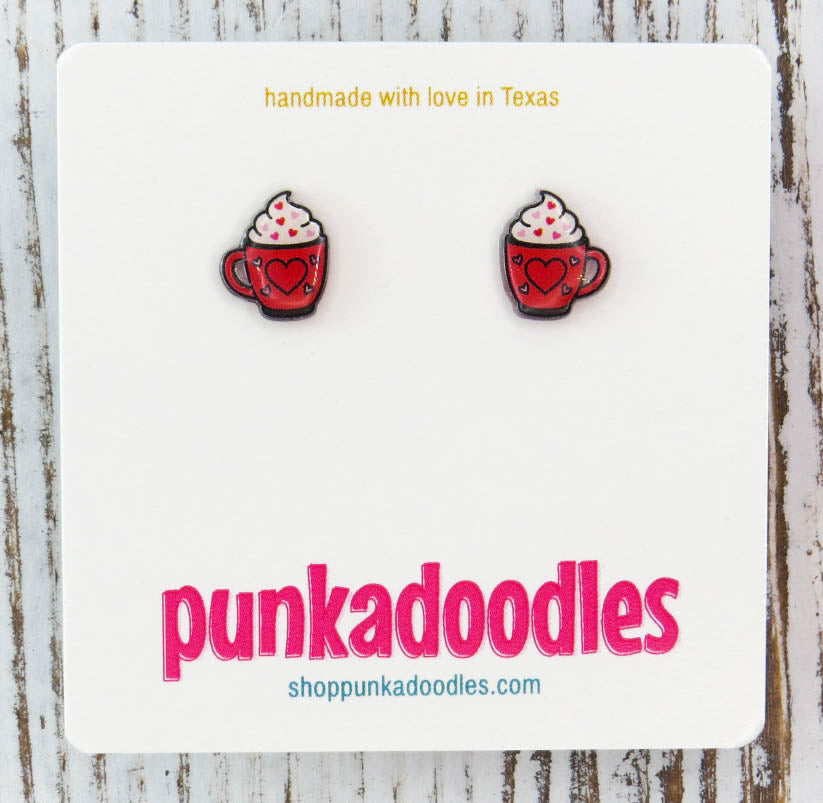 Valentines Mug Earrings