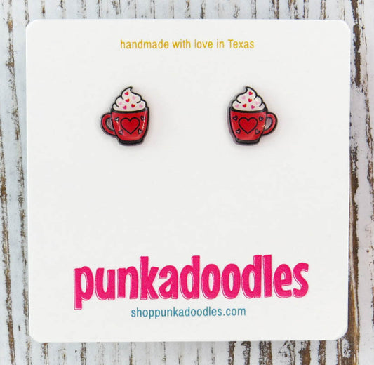 Valentines Mug Earrings