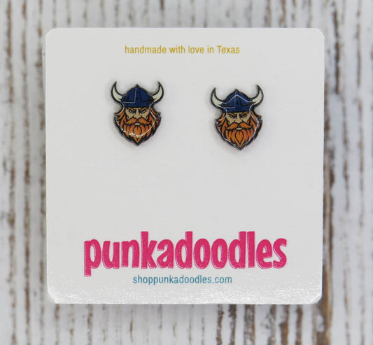 Vikings Mascot Earrings