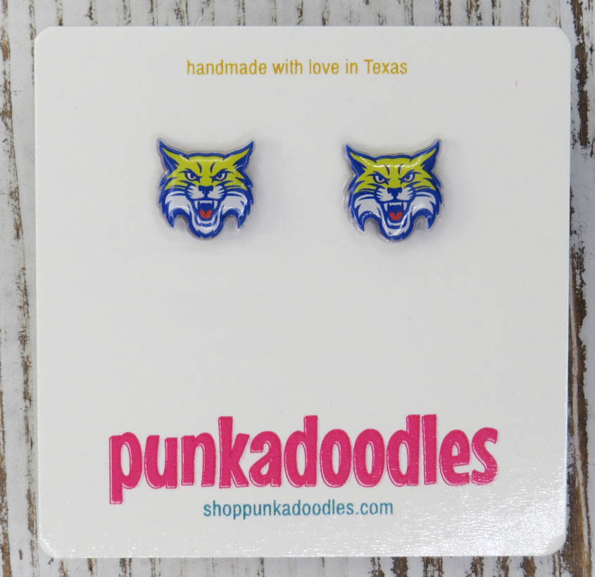 Wildcat Mascot Earrings
